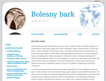 Tablet Screenshot of bolesnybark.pl